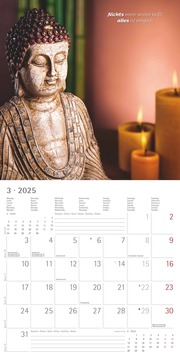 Zen 2025 - Broschürenkalender 30x30 cm (30x60 geöffnet) - Kalender mit Platz für Notizen - mit Lebensweisheiten - Bildkalender - Wandkalender - Illustrationen 3