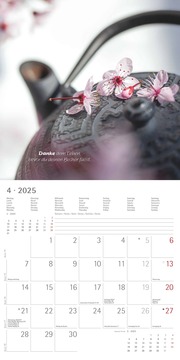 Zen 2025 - Broschürenkalender 30x30 cm (30x60 geöffnet) - Kalender mit Platz für Notizen - mit Lebensweisheiten - Bildkalender - Wandkalender - Illustrationen 4