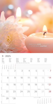 Zen 2025 - Broschürenkalender 30x30 cm (30x60 geöffnet) - Kalender mit Platz für Notizen - mit Lebensweisheiten - Bildkalender - Wandkalender - Illustrationen 9