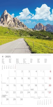 Alpen 2025 - Broschürenkalender 30x30 cm (30x60 geöffnet) - Kalender mit Platz für Notizen - The Alps - Bildkalender - Wandplaner - Naturkalender - Illustrationen 4