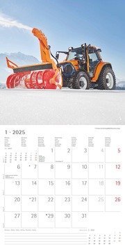 Traktoren 2025 - Broschürenkalender 30x30 cm (30x60 geöffnet) - Kalender mit Platz für Notizen - Tractors - Bildkalender - Wandplaner - Wandkalender - Illustrationen 1