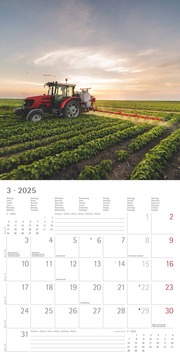 Traktoren 2025 - Broschürenkalender 30x30 cm (30x60 geöffnet) - Kalender mit Platz für Notizen - Tractors - Bildkalender - Wandplaner - Wandkalender - Illustrationen 3