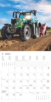Traktoren 2025 - Broschürenkalender 30x30 cm (30x60 geöffnet) - Kalender mit Platz für Notizen - Tractors - Bildkalender - Wandplaner - Wandkalender - Illustrationen 4
