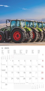 Traktoren 2025 - Broschürenkalender 30x30 cm (30x60 geöffnet) - Kalender mit Platz für Notizen - Tractors - Bildkalender - Wandplaner - Wandkalender - Illustrationen 6