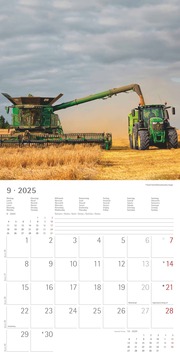 Traktoren 2025 - Broschürenkalender 30x30 cm (30x60 geöffnet) - Kalender mit Platz für Notizen - Tractors - Bildkalender - Wandplaner - Wandkalender - Illustrationen 9