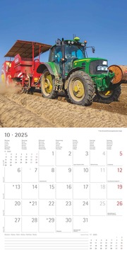Traktoren 2025 - Broschürenkalender 30x30 cm (30x60 geöffnet) - Kalender mit Platz für Notizen - Tractors - Bildkalender - Wandplaner - Wandkalender - Illustrationen 10