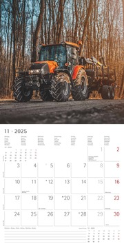 Traktoren 2025 - Broschürenkalender 30x30 cm (30x60 geöffnet) - Kalender mit Platz für Notizen - Tractors - Bildkalender - Wandplaner - Wandkalender - Illustrationen 11