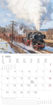 Dampfloks 2025 - Broschürenkalender 30x30 cm (30x60 geöffnet) - Kalender mit Platz für Notizen - Steam Engines - Bildkalender - Wandkalender - Abbildung 2