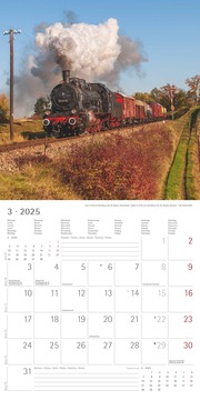 Dampfloks 2025 - Broschürenkalender 30x30 cm (30x60 geöffnet) - Kalender mit Platz für Notizen - Steam Engines - Bildkalender - Wandkalender - Abbildung 3