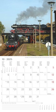 Dampfloks 2025 - Broschürenkalender 30x30 cm (30x60 geöffnet) - Kalender mit Platz für Notizen - Steam Engines - Bildkalender - Wandkalender - Abbildung 10
