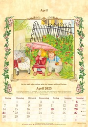 Bauernkalender 2025 - Bildkalender 23,7x34 cm - mit Wetterprognosen, Bauernregeln und liebevollen Illustrationen - Illustrationen 4