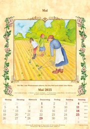 Bauernkalender 2025 - Bildkalender 23,7x34 cm - mit Wetterprognosen, Bauernregeln und liebevollen Illustrationen - Illustrationen 5