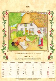 Bauernkalender 2025 - Bildkalender 23,7x34 cm - mit Wetterprognosen, Bauernregeln und liebevollen Illustrationen - Illustrationen 6
