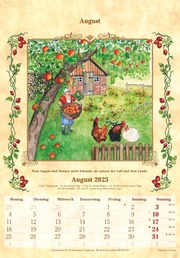 Bauernkalender 2025 - Bildkalender 23,7x34 cm - mit Wetterprognosen, Bauernregeln und liebevollen Illustrationen - Abbildung 8