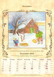 Bauernkalender 2025 - Bildkalender 23,7x34 cm - mit Wetterprognosen, Bauernregeln und liebevollen Illustrationen - Abbildung 12