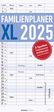 Familienplaner XL 2025 - Cover