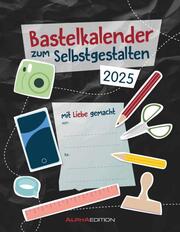 Do-it Yourself schwarz 2025 - Bastelkalender - DIY-Kalender - 24x31 - Cover
