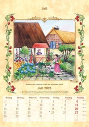 Bauernkalender 2025 - Bildkalender A3 (29,7x42 cm) - mit Feiertagen (DE/AT/CH) und Platz für Notizen - inkl. Bauernregeln - Wandkalender - Illustrationen 7