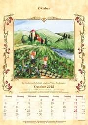 Bauernkalender 2025 - Bildkalender A3 (29,7x42 cm) - mit Feiertagen (DE/AT/CH) und Platz für Notizen - inkl. Bauernregeln - Wandkalender - Illustrationen 10
