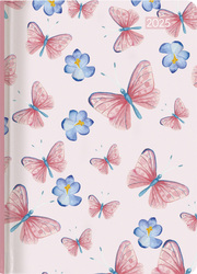 Ladytimer Grande Pastel Butterflies 2025 - Taschen-Kalender A5 (15x21 cm) - Schmetterlinge - Notiz-Buch - Weekly - 128 Seiten - Alpha Edition - Cover