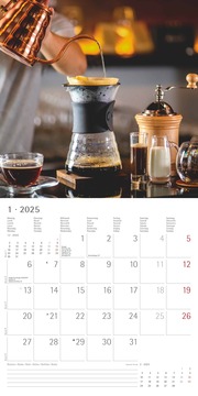 Kaffeegenuss 2025 - Broschürenkalender 30x30 cm (30x60 geöffnet) - Kalender mit Platz für Notizen - Bildkalender - Wandplaner - Küchenkalender - Illustrationen 1
