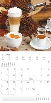 Kaffeegenuss 2025 - Broschürenkalender 30x30 cm (30x60 geöffnet) - Kalender mit Platz für Notizen - Bildkalender - Wandplaner - Küchenkalender - Illustrationen 2