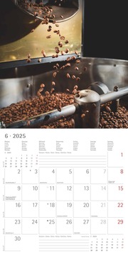 Kaffeegenuss 2025 - Broschürenkalender 30x30 cm (30x60 geöffnet) - Kalender mit Platz für Notizen - Bildkalender - Wandplaner - Küchenkalender - Illustrationen 6