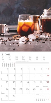 Kaffeegenuss 2025 - Broschürenkalender 30x30 cm (30x60 geöffnet) - Kalender mit Platz für Notizen - Bildkalender - Wandplaner - Küchenkalender - Illustrationen 9
