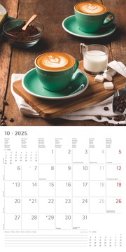 Kaffeegenuss 2025 - Broschürenkalender 30x30 cm (30x60 geöffnet) - Kalender mit Platz für Notizen - Bildkalender - Wandplaner - Küchenkalender - Illustrationen 10