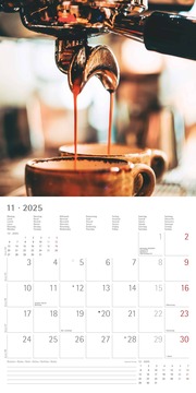 Kaffeegenuss 2025 - Broschürenkalender 30x30 cm (30x60 geöffnet) - Kalender mit Platz für Notizen - Bildkalender - Wandplaner - Küchenkalender - Illustrationen 11