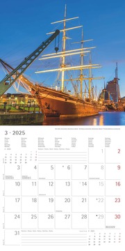 Deutschland 2025 - Broschürenkalender 30x30 cm (30x60 geöffnet) - Kalender mit Platz für Notizen - Wandkalender - Wandplaner - Wandkalender - Illustrationen 3