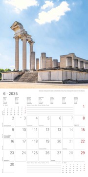 Deutschland 2025 - Broschürenkalender 30x30 cm (30x60 geöffnet) - Kalender mit Platz für Notizen - Wandkalender - Wandplaner - Wandkalender - Illustrationen 6