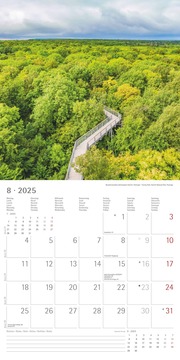 Deutschland 2025 - Broschürenkalender 30x30 cm (30x60 geöffnet) - Kalender mit Platz für Notizen - Wandkalender - Wandplaner - Wandkalender - Illustrationen 8