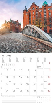 Deutschland 2025 - Broschürenkalender 30x30 cm (30x60 geöffnet) - Kalender mit Platz für Notizen - Wandkalender - Wandplaner - Wandkalender - Illustrationen 11