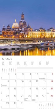 Deutschland 2025 - Broschürenkalender 30x30 cm (30x60 geöffnet) - Kalender mit Platz für Notizen - Wandkalender - Wandplaner - Wandkalender - Illustrationen 12