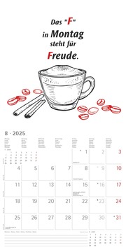 Sprüche 2025 - Broschürenkalender 30x30 cm (30x60 geöffnet) - Kalender mit Platz für Notizen - lustige Sprüche - Bildkalender - Wandkalender - Abbildung 8