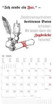 Sprüche 2025 - Broschürenkalender 30x30 cm (30x60 geöffnet) - Kalender mit Platz für Notizen - lustige Sprüche - Bildkalender - Wandkalender - Abbildung 10