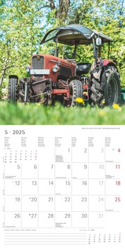 Traktoren Classics 2025 - Broschürenkalender 30x30 cm (30x60 geöffnet) - Kalender mit Platz für Notizen - Bildkalender - Wandplaner - Wandkalender - Abbildung 5