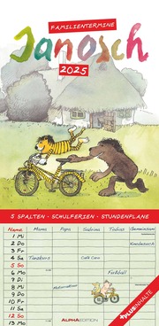 Janosch 2025 Familienplaner - Familien-Timer - Termin-Planer - Kinder-Kalender - Familien-Kalender - 22x45 - Cover