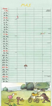 Janosch 2025 Familienplaner - Familien-Timer - Termin-Planer - Kinder-Kalender - Familien-Kalender - 22x45 - Illustrationen 5