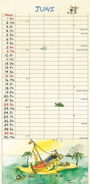 Janosch 2025 Familienplaner - Familien-Timer - Termin-Planer - Kinder-Kalender - Familien-Kalender - 22x45 - Illustrationen 7