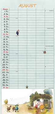 Janosch 2025 Familienplaner - Familien-Timer - Termin-Planer - Kinder-Kalender - Familien-Kalender - 22x45 - Illustrationen 8