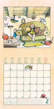 Janosch 2025 - Broschürenkalender 30x30 cm (30x60 geöffnet) - Kalender mit Platz für Notizen - inkl. Poster - Bildkalender - Wandplaner - Wandkalender - Illustrationen 2