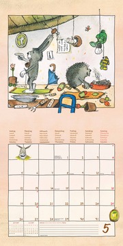Janosch 2025 - Broschürenkalender 30x30 cm (30x60 geöffnet) - Kalender mit Platz für Notizen - inkl. Poster - Bildkalender - Wandplaner - Wandkalender - Illustrationen 5