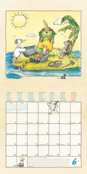 Janosch 2025 - Broschürenkalender 30x30 cm (30x60 geöffnet) - Kalender mit Platz für Notizen - inkl. Poster - Bildkalender - Wandplaner - Wandkalender - Illustrationen 6