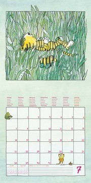 Janosch 2025 - Broschürenkalender 30x30 cm (30x60 geöffnet) - Kalender mit Platz für Notizen - inkl. Poster - Bildkalender - Wandplaner - Wandkalender - Illustrationen 8