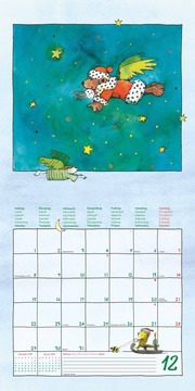 Janosch 2025 - Broschürenkalender 30x30 cm (30x60 geöffnet) - Kalender mit Platz für Notizen - inkl. Poster - Bildkalender - Wandplaner - Wandkalender - Illustrationen 13