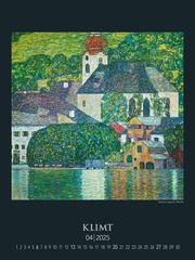 Gustav Klimt 2025 - Bild-Kalender 42x56 cm - Kunst-Kalender - Metallicfolienveredelung - Wand-Kalender - Malerei - Alpha Edition - Abbildung 4