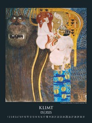 Gustav Klimt 2025 - Bild-Kalender 42x56 cm - Kunst-Kalender - Metallicfolienveredelung - Wand-Kalender - Malerei - Alpha Edition - Abbildung 5