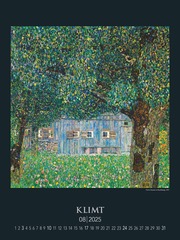 Gustav Klimt 2025 - Bild-Kalender 42x56 cm - Kunst-Kalender - Metallicfolienveredelung - Wand-Kalender - Malerei - Alpha Edition - Abbildung 8